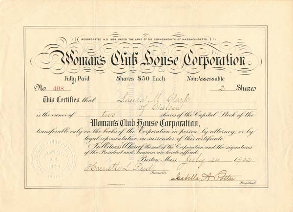 Woman's Club House Corporation